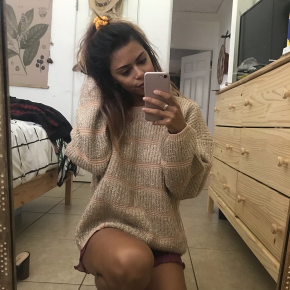 NWT Anthropologie Chunky Knit Tinsel Sweater - Picture 4 of 5